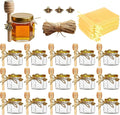 Adabocute Honey Pot 2oz, Mini Glass Honey Jars by Adabocute
