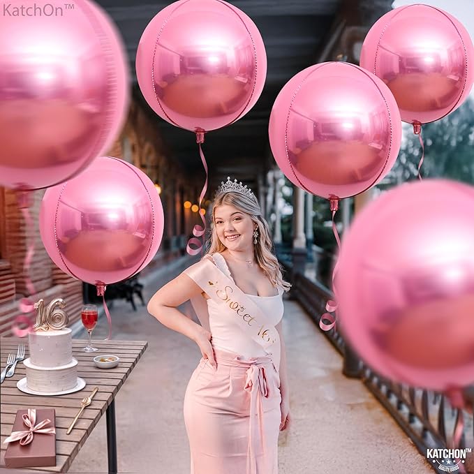 KatchOn, Light Pink Foil Balloons - Image 5