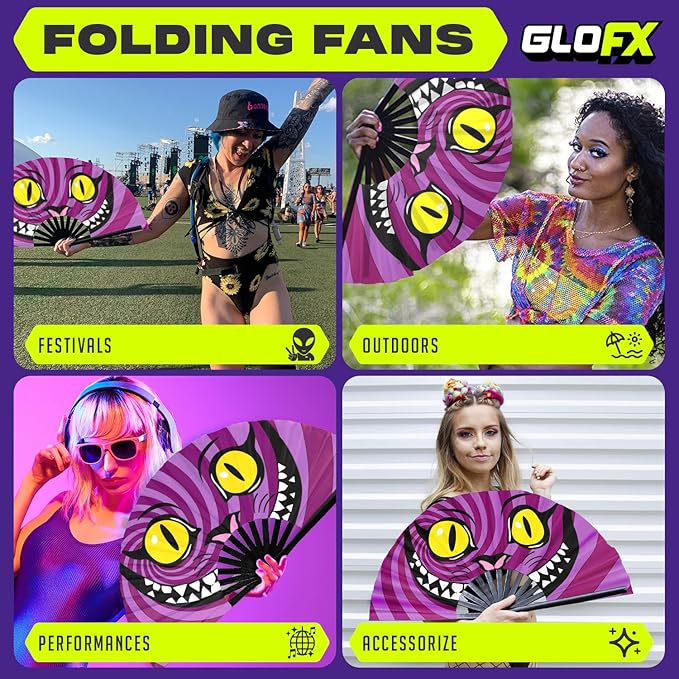 GloFX Large Hand Fan - Image 3