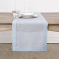 Solino Home Linen Light Blue Table Runner 132 Inches Long by SolinoHome