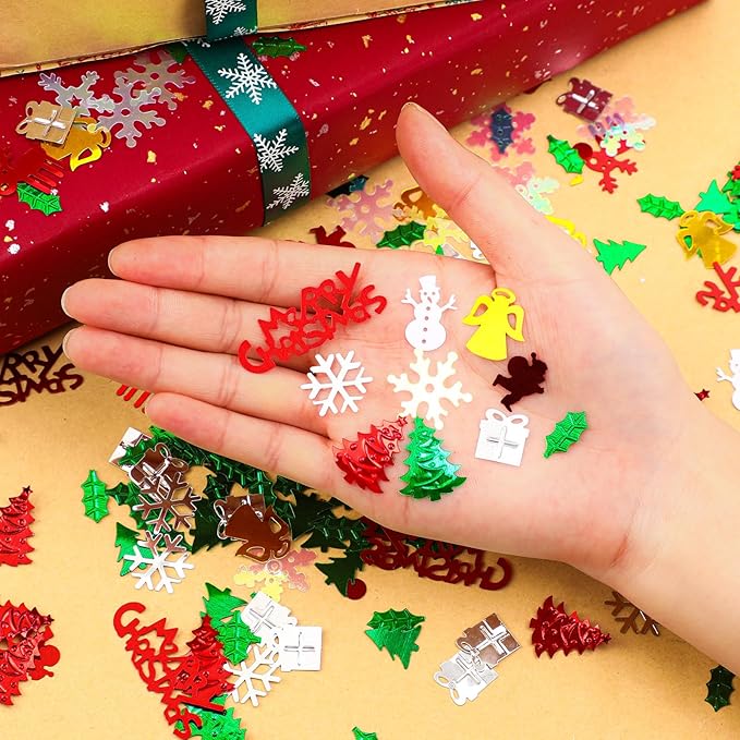 MARFOREVER Christmas Day Confetti Glitter Table Decorations Party Scatter - Image 2