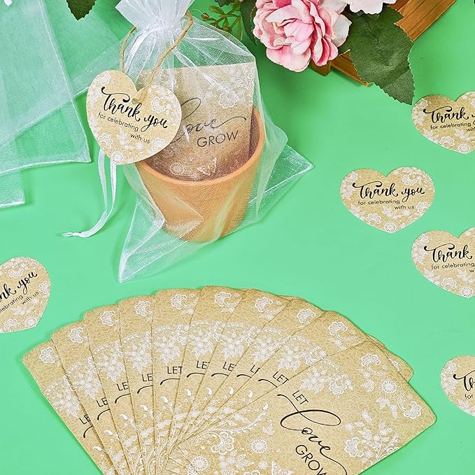 Cinrobiye 50 Sets Let Love Grow Wedding Favors - Image 4
