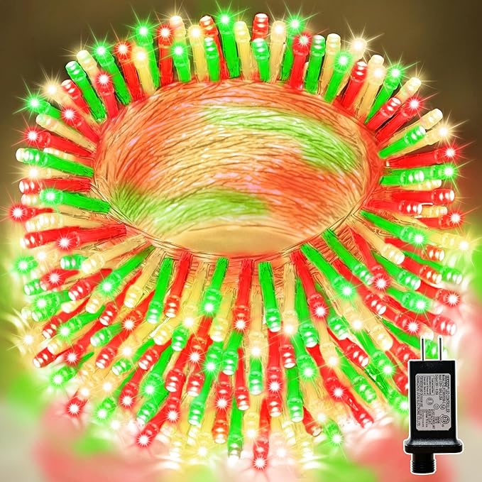 LAMPHOME 33ft Christmas Decorative Mini Lights, 100 LED Transparent Wire Fairy by ULL
