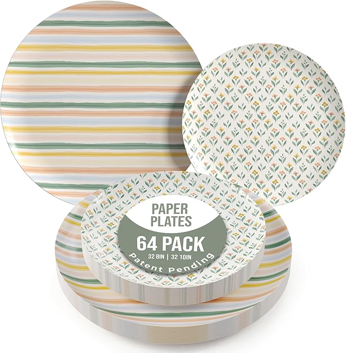 Trendables Heavy Duty Paper Plates Set by Trendables