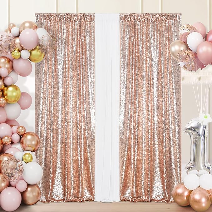Sequin Backdrop Curtain Eternal Beauty Glitter Panel Background by EternalBeauty
