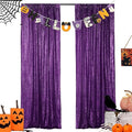 Hahuho Purple Sequin Backdrop Curtain, Party Decoration（2 Panels, 2FT x 8FT by Hahuho