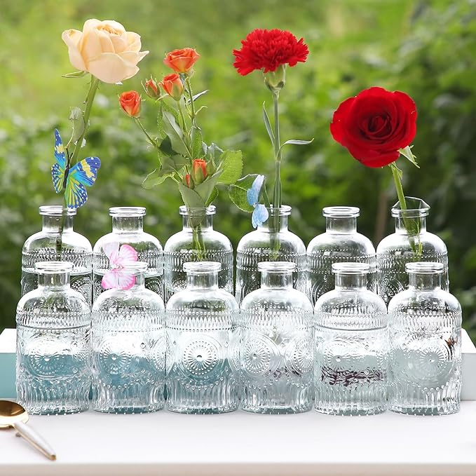 Glass Bud Vases in Bulk, Small Glass Vases - Image 2
