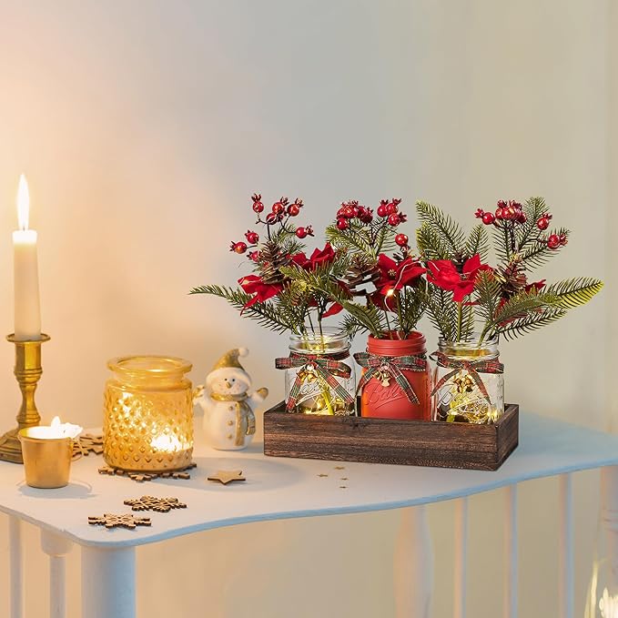 3 Pcs Mason Jar Centerpiece Decorations - Image 6