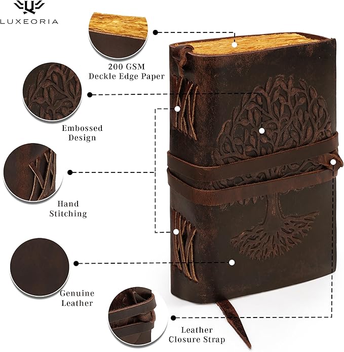 LUXEORIA Leather Journal for Women and Men, 200 Pages - Image 6