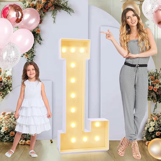 4ft Marquee for Letters L, Large Light up Letters, Will You Marry Me Sign by GGPL