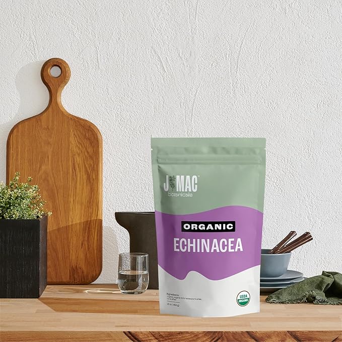 J Mac Botanicals, Organic Echinacea Herb & Sifted, Echinacea Purpurea, Organic - Image 7
