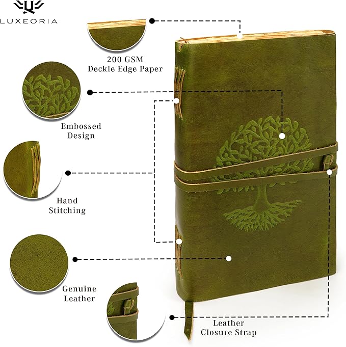 LUXEORIA Tree Of Life Leather Journal - Image 5
