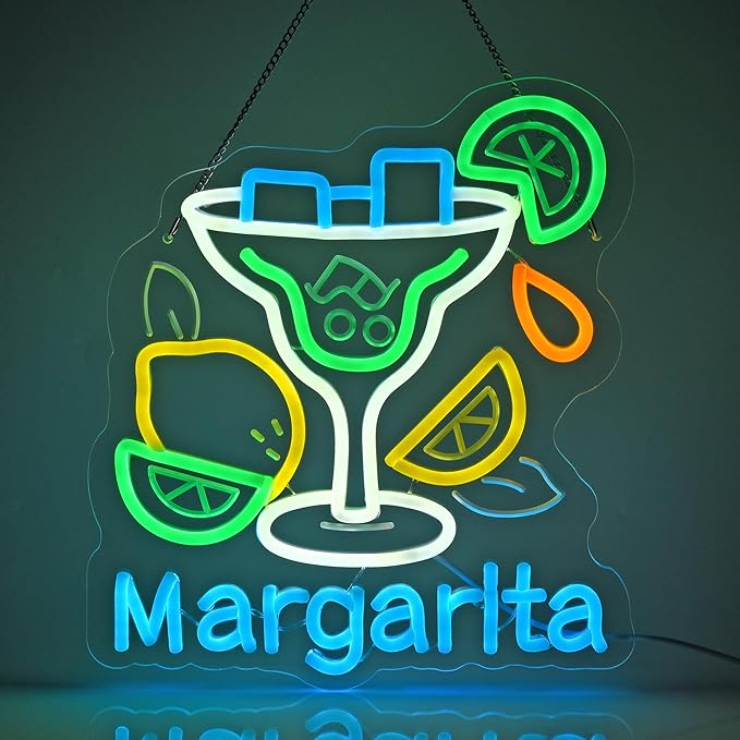 CNBEYOUNG Margarita Neon Sign, Neon Lights Hanging Wall Art Decoration by CNBEYOUNG
