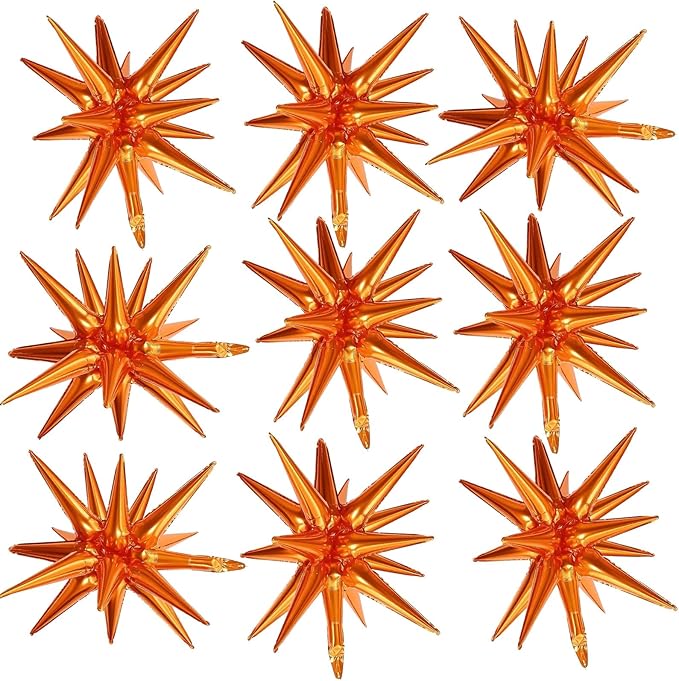 Orange Star Balloons by Adorely