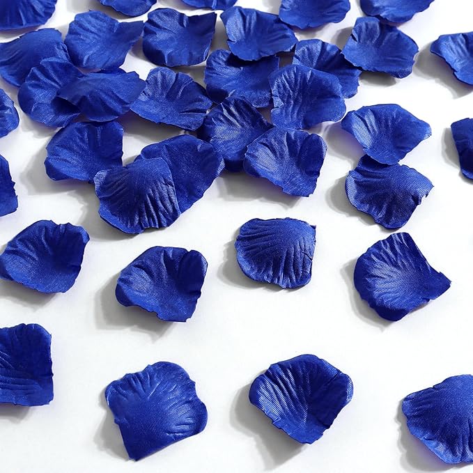 1000 Pcs Dark Blue Rose Petals Artificial Silk Flower Petals Romantic - Image 8