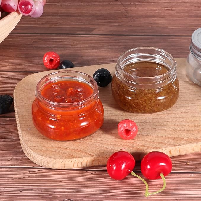 BETROME 4 oz Mason Jars, 24 Pack 120ml Glass Canning Jars - Image 7