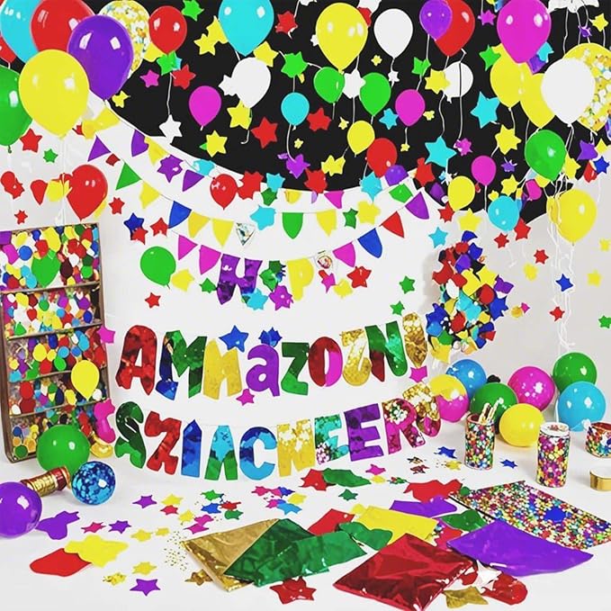 100g Rainbow Foil Confetti - Image 3