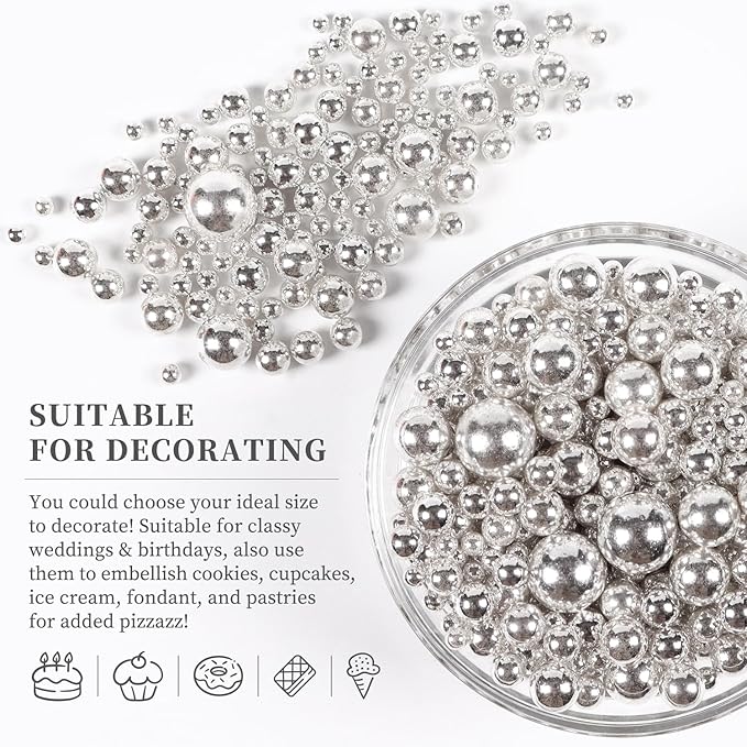 Pearls for Cake Decorating, and Ice Cream Topping.120g - Image 2