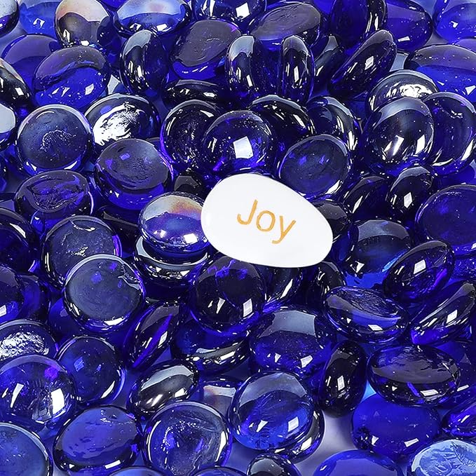 5LB Fire Glass Beads Flat Glass Marbles by Ausluru