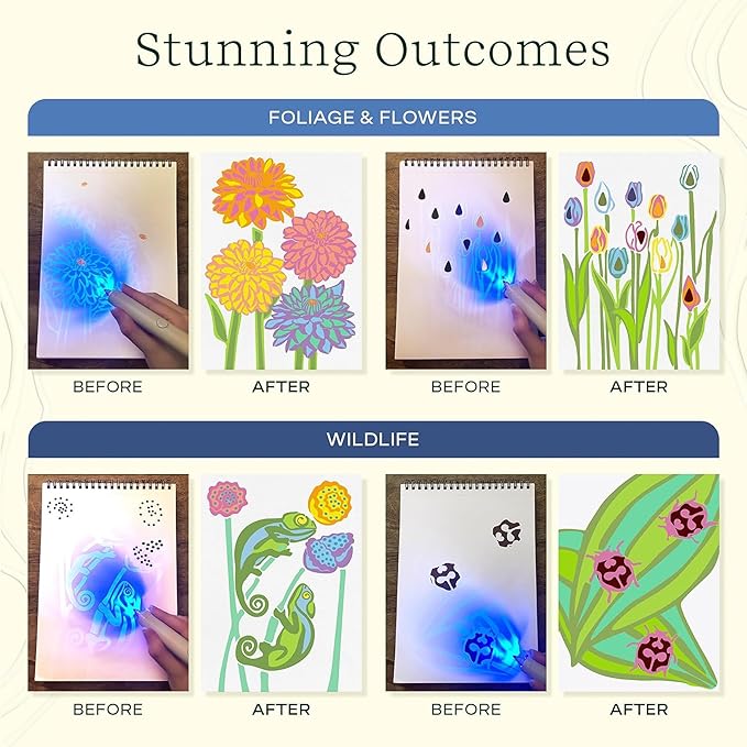 Lifelines FlowArt Activity Pad, UV Art 2-Pack - Image 5