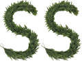 2PCS Christmas Cedar Garland 6FT Artificial Realistic Soft and Thickness Green by Devonwide