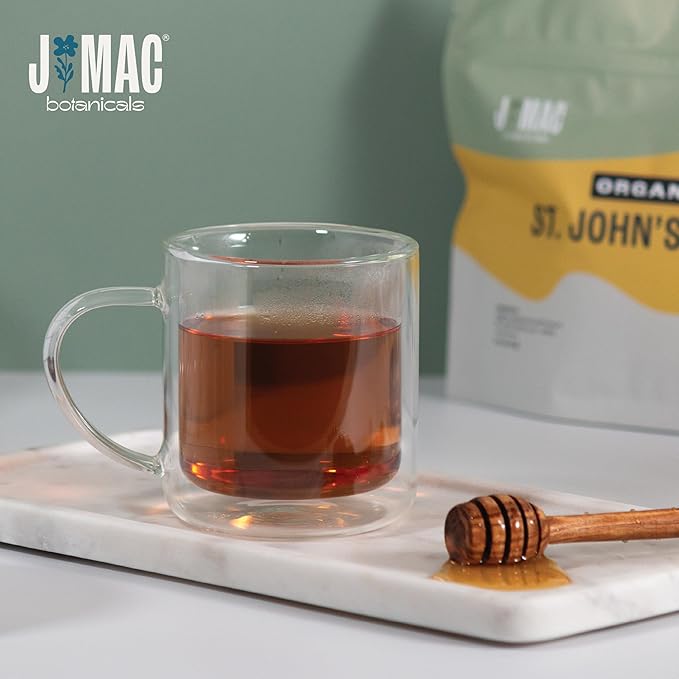 J Mac Botanicals, Organic St John's Wort Hypericum perforatum Loose Leaf Herbal - Image 3