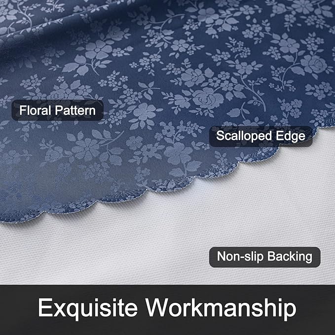 Smiry Rectangle Table Cloth, Waterproof Heavy Duty Vinyl Tablecloth, Wipeable - Image 4