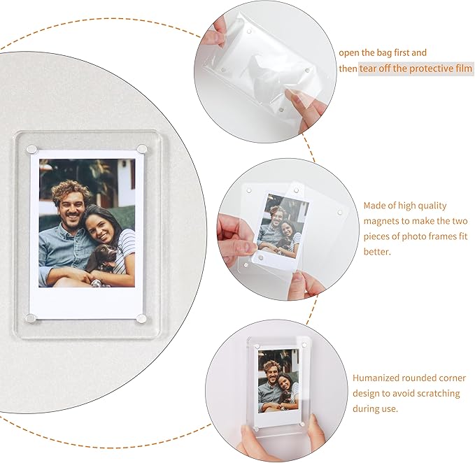 4x6 Acrylic Magnetic Picture Frames Refrigerator, 6 Pack - Image 4