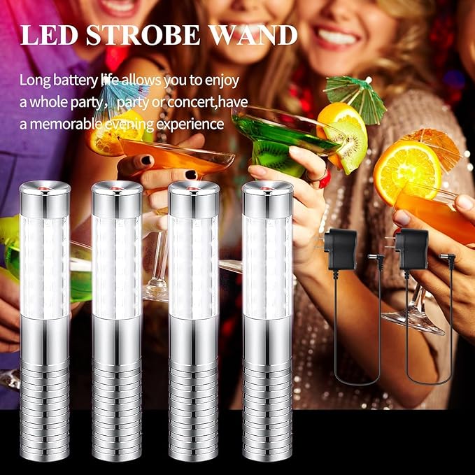 Strobe Baton Light, Stage Handheld Light, Champagne Bottle Sparklers, Recharge - Image 6