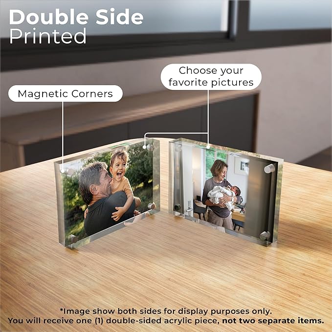 EGD Custom Double Sided Acrylic Photo Display | Romantic Photo Display - Image 2