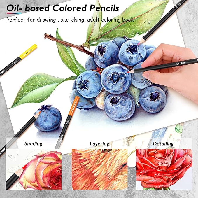Soucolor 73 Pack Art Supplies Sketching Kit - Image 8