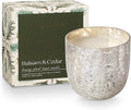 ILLUME Large Boxed Crackle Glass Candle, Balsam & Cedar by ILLUME