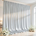 10x10 ft Silver Glitter Backdrop Curtain by Partisky