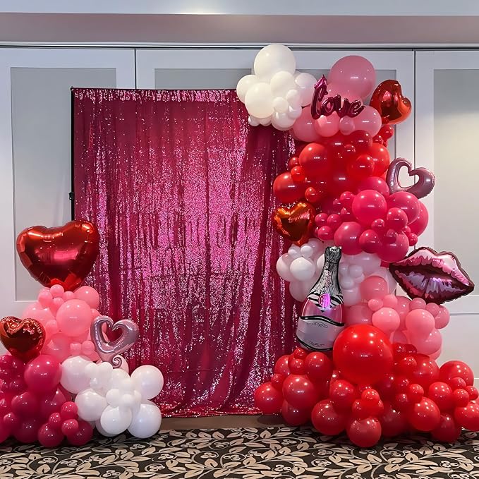 110pcs Pastel Pink Balloons 12 Inch Light Pink Latex Balloon Garland Arch Kit - Image 7