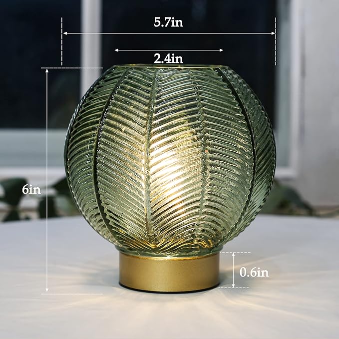 Battery Powered Lamp with Timer, Cordless Battery Operated Table Lamp with LED - Image 4