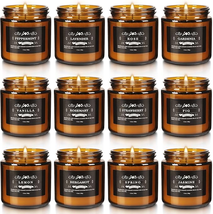 Scented Candle Set 12 Pack, Candle - Image 2