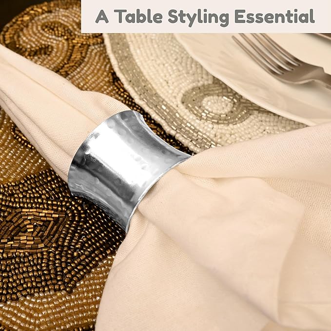 Metal Napkin Rings Set of 12 - Image 6