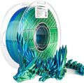 AMOLEN Silk PLA 3D Printer Filament, Silk Dual Color Blue Green PLA Filament by AMOLEN
