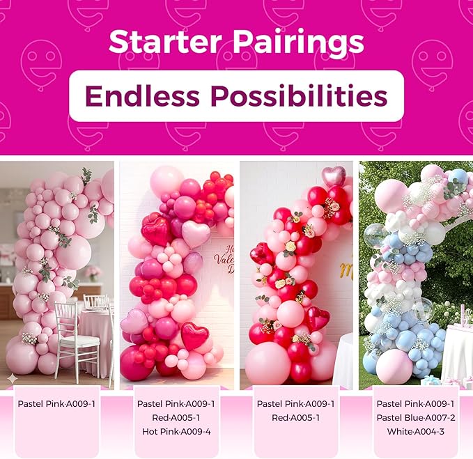 Bezente Pastel Pink Balloons 36 Inch - Image 4