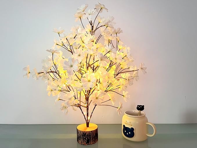 19Inch Cherry Blossom Tree Light, Lighted Artificial Tree - Image 8