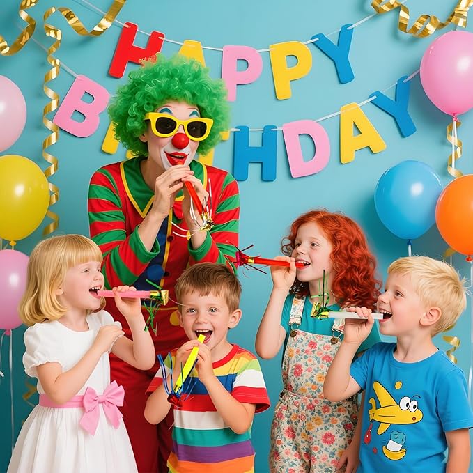 Party Blowers, Party Blowouts, Party Noise Makers Horns, Fringed Birthday - Image 5