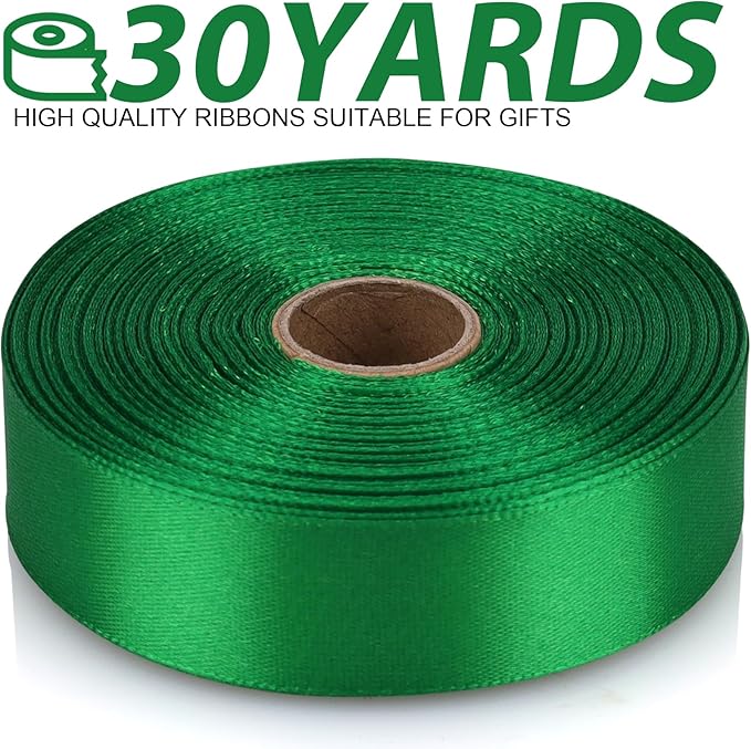 Green Polyester Ribbon - Image 2