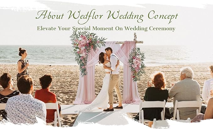 Wedding Arch Flowers with Drapes Kit - Image 2
