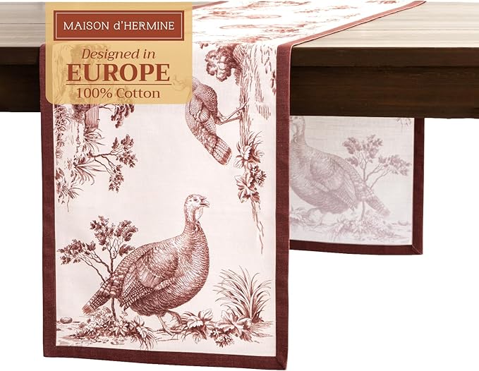 Maison d' Hermine Table Runner 100% Cotton Single Layer Table Runners 72 inches by MaisondHermine