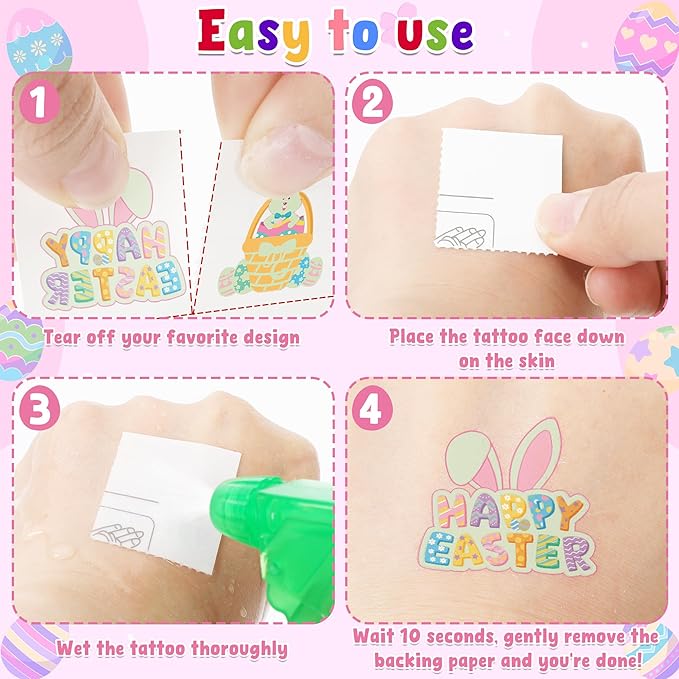 150 PCS Luminous Easter Tattoos - Image 5