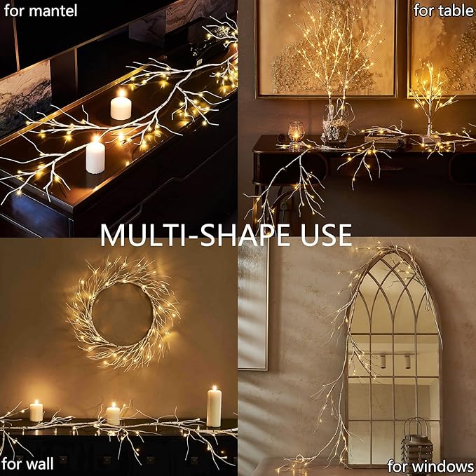 Fudios Lighted Birch Garland - Image 6