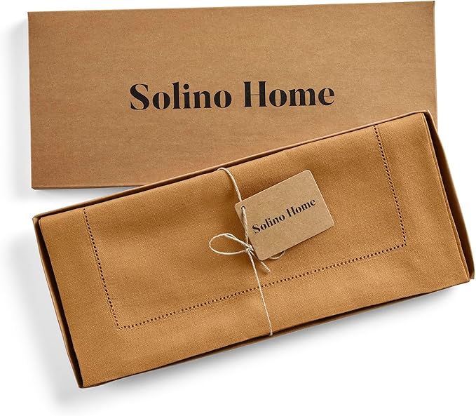 Solino Home Linen Brown Sugar Table Runner 132 Inches Long - Image 6