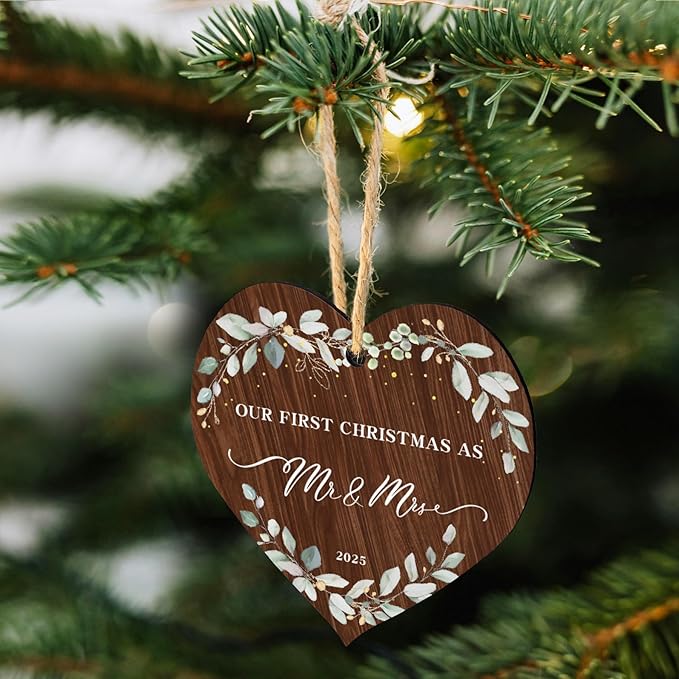 2025 First Christmas Married Ornament, First Year as Mr and Mrs Christmas - Image 6
