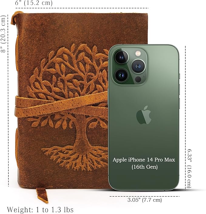 LUXEORIA Tree Of Life Leather Journal - Image 2