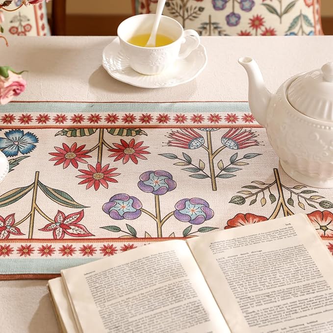 Decorative Linen Table Runner 87 Inches Long - Image 5